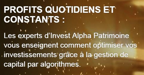 invest alpha patrimoine profits