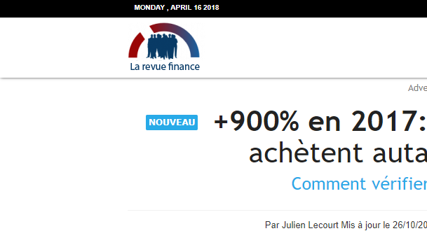 La revue Finance