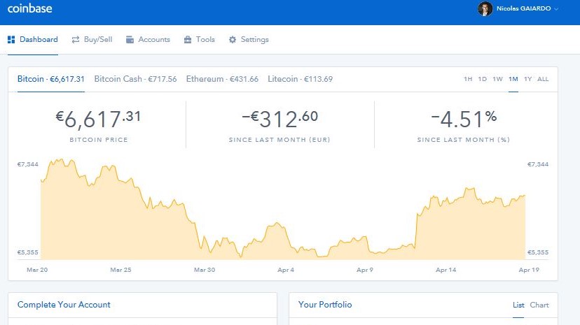 plateforme coinbase