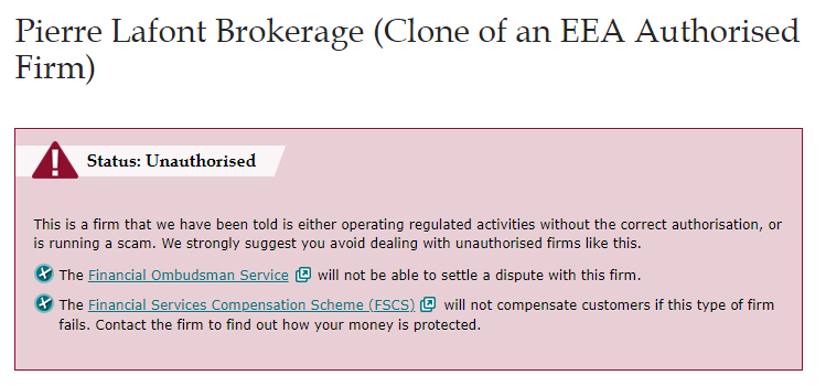 Pierrelafont brokerage.com 2