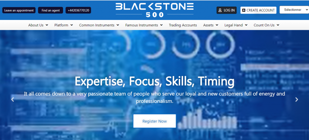 Arnaque n°882 : Blackstone500.com