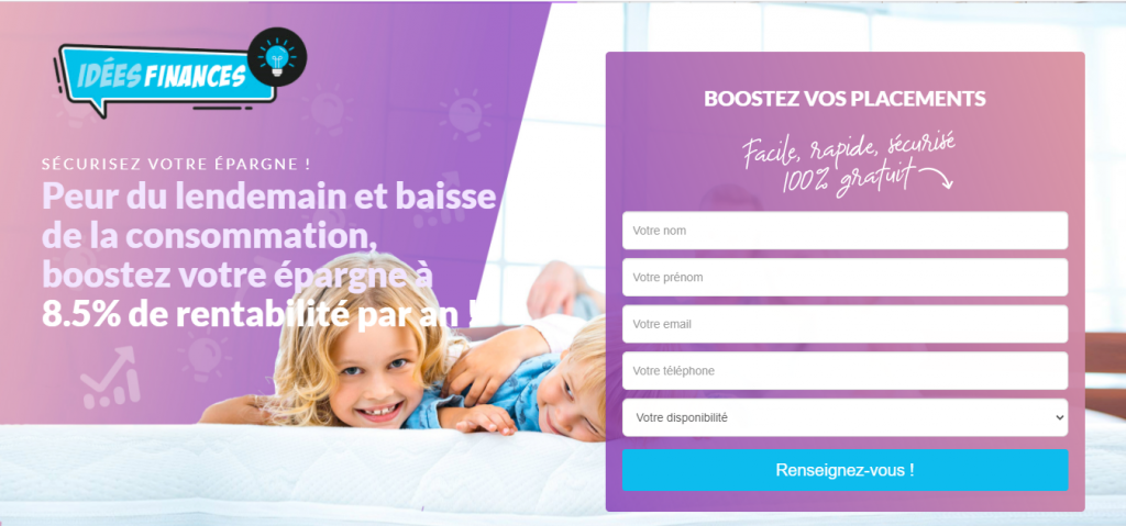 Arnaque n°898 : Ideesfinances.com