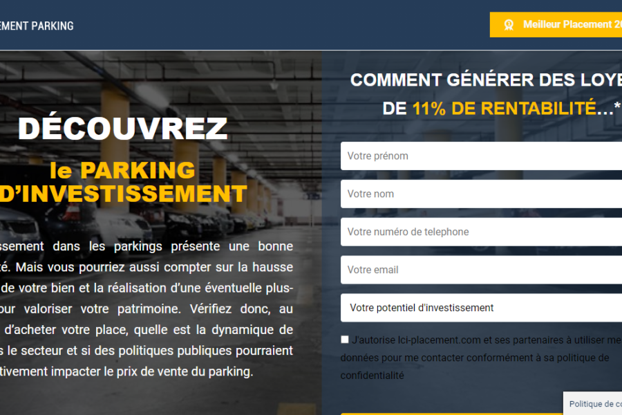 Arnaque n°899 : Lci-placement.com