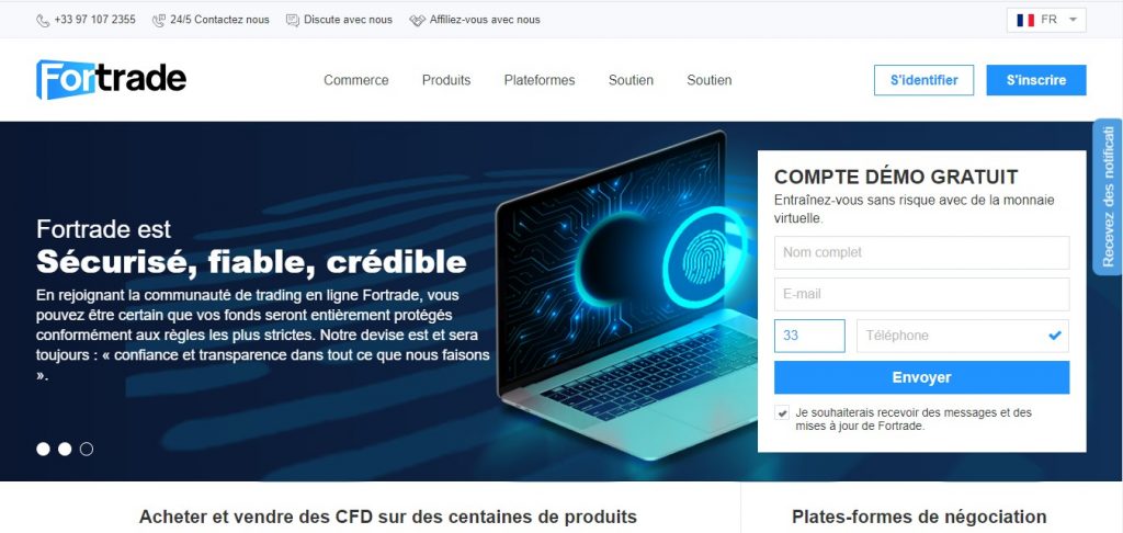 Arnaque n°936 : Fortrade.com