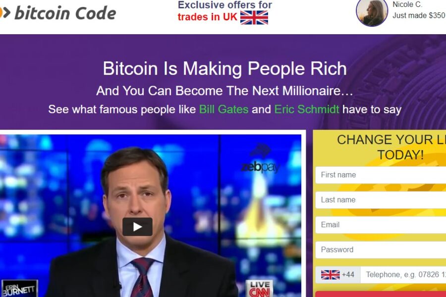 Arnaque n°939 : Bitcoincode.store/click/geo_bitcoin_code_roi
