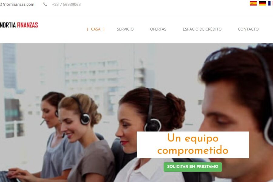 Arnaque n°962 : Norfinanzias.com