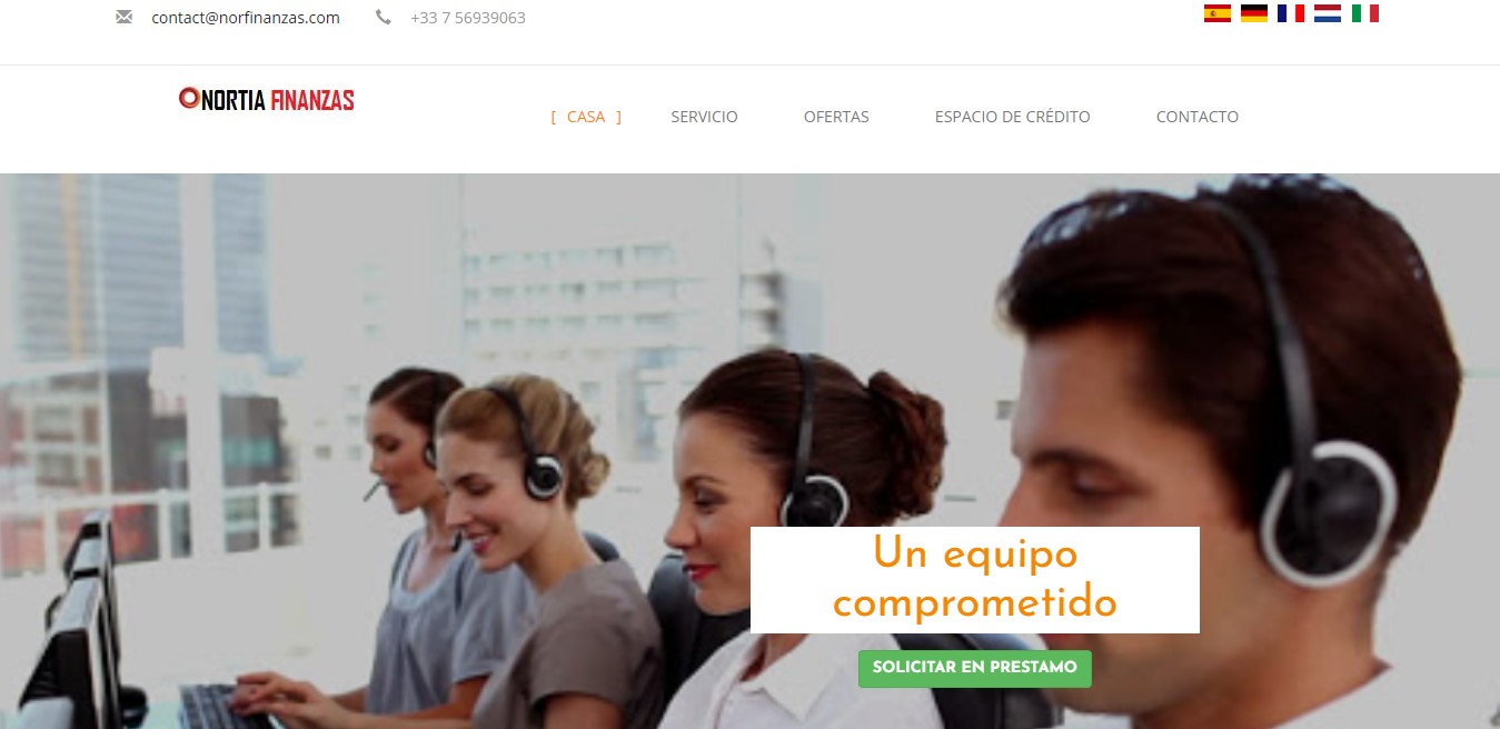 Arnaque n°962 : Norfinanzias.com