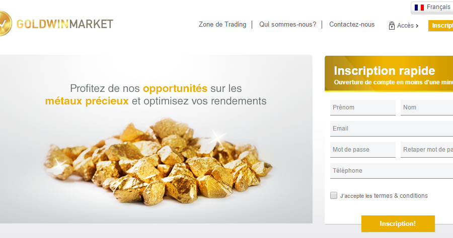 Arnaque n°968 : Goldwinmarket.com - Sur les traces d’une gigantesque arnaque !