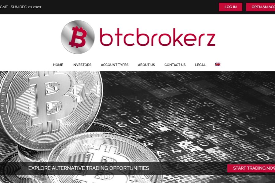 Arnaque n°996 : Btcbrokerz.com