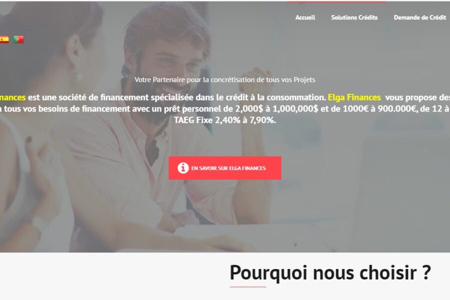 Arnaque n°1012 : Elga-finances.com