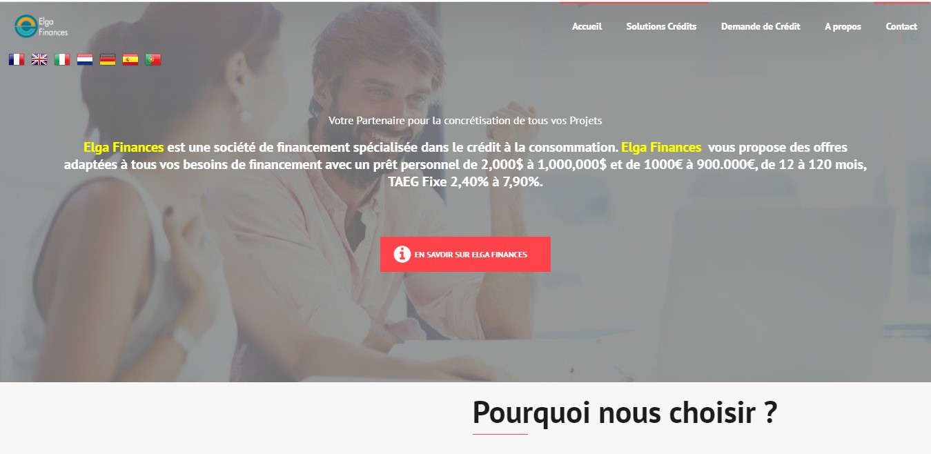 Arnaque n°1012 : Elga-finances.com