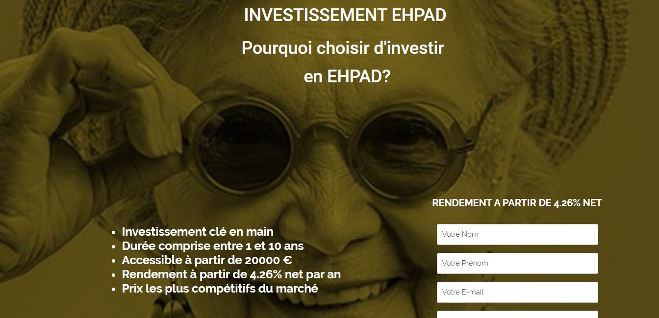 Arnaque n°993 : Investir-en-ehpad.com