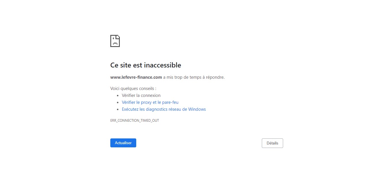 Arnaque n°1043 : Lefevre-finance.com
