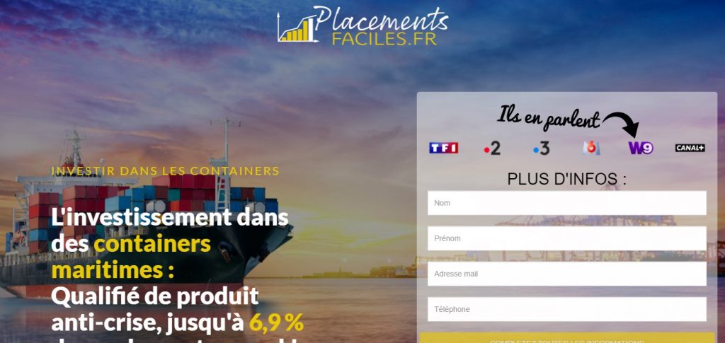 Arnaque n°1059 : Placementsfaciles.fr/container