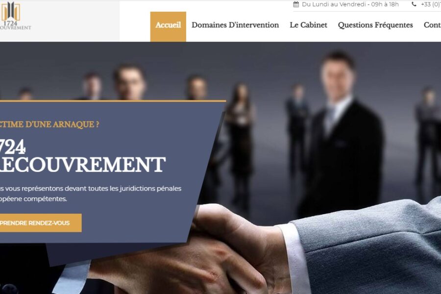 Arnaque n°1061 : 1724-recouvrement.com
