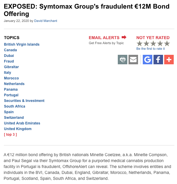 Symtomax fraude