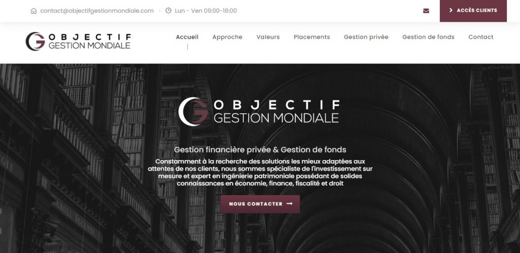 Arnaque n°1074 : Objectifgestionmondiale.com