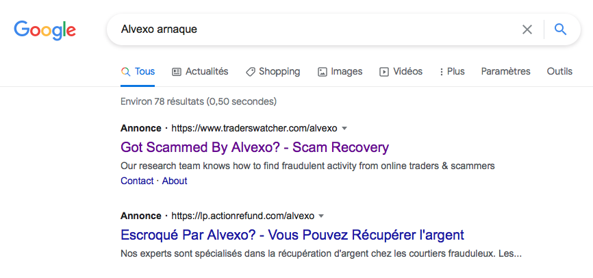 traderswatch.com et actionrefund.com