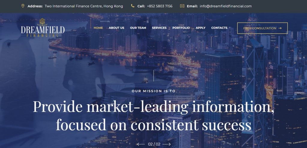 Dreamfieldfinancial.com : un site d’arnaque presque subtil