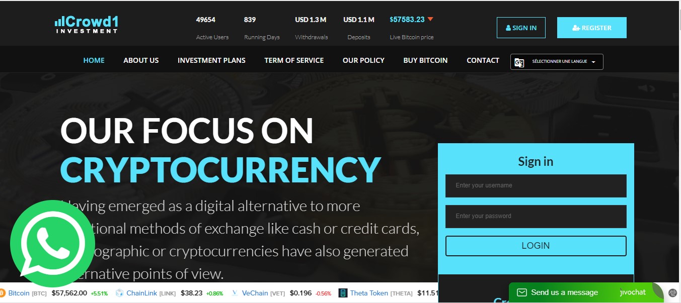 Crowd1investment.com : Un site aux multiples dangers ?