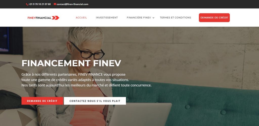 Finev-financial.com : La fausse promesse d’avoir un prêt rapide