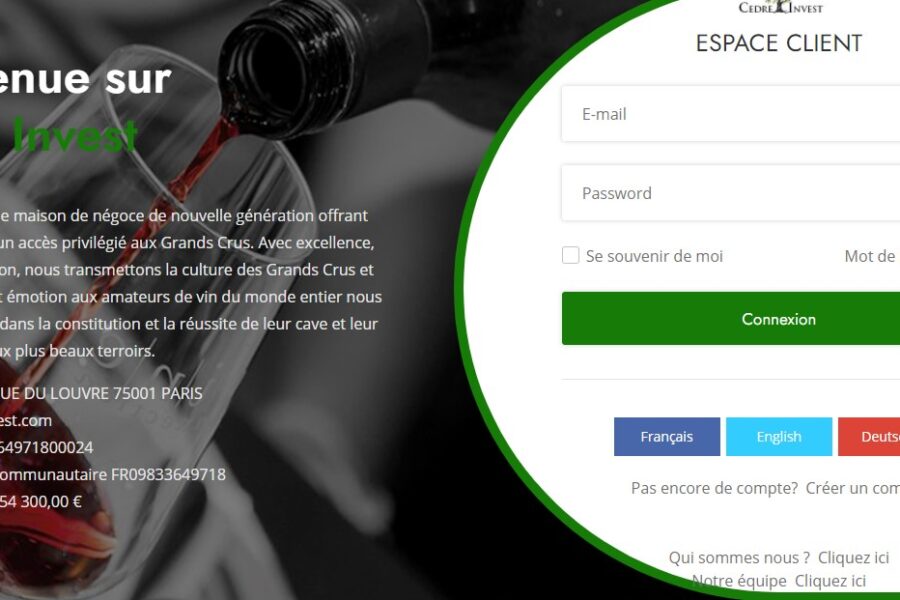 N’investissez pas sur Cedre-invest.com, un escroc vous fera un sale tour