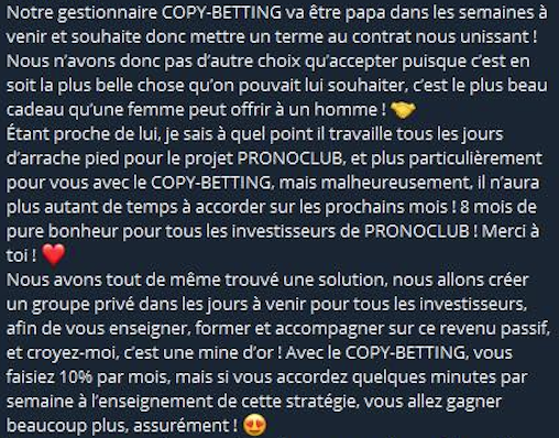 Gestionnaire copy-betting papa