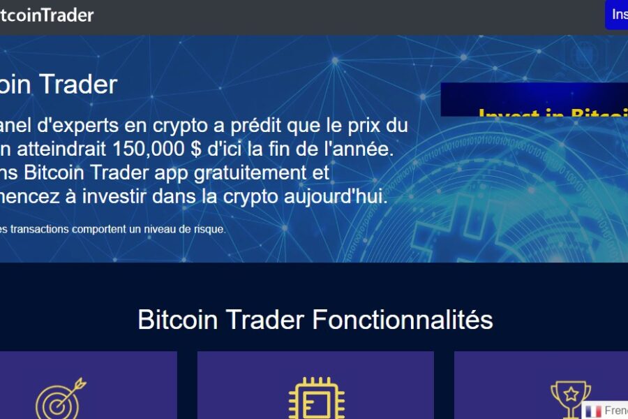 Bitcointrader.site/fr : Le faux site de trading qui remercie Google Traduction