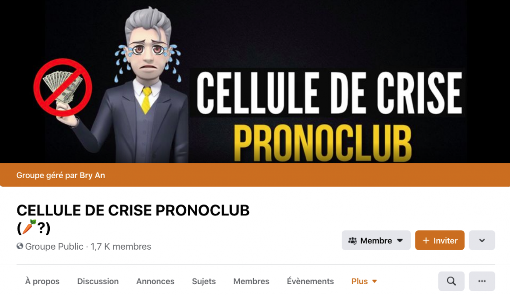 Cellule de crise Pronoclub