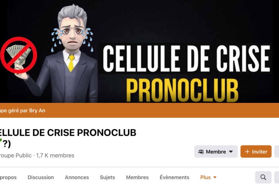 Cellule de crise Pronoclub