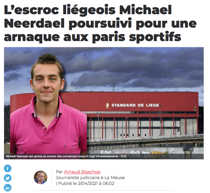 Michael Neerdael arnaque
