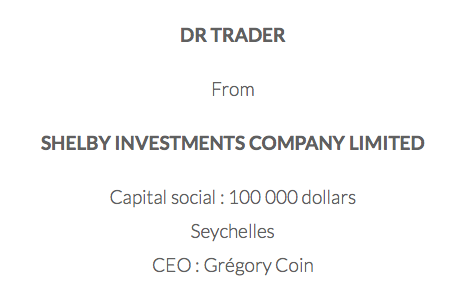 Dr Trader Seychelle Gregory Coin
