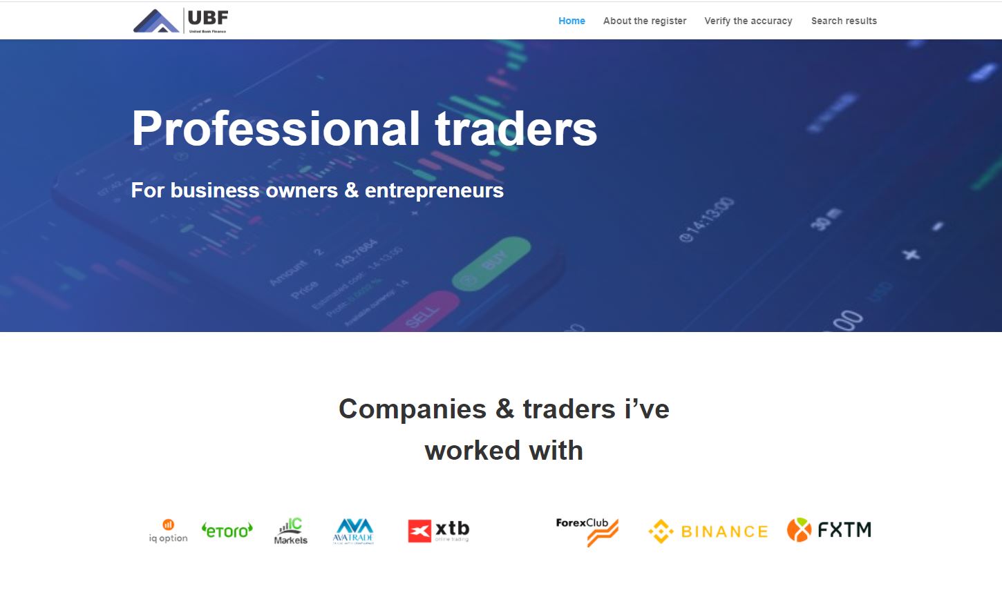 UNITED BANK FINANCE