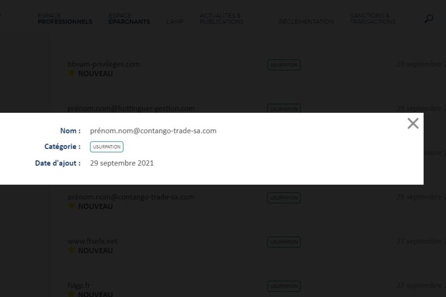 Contago-trader-sa.com : Quand des escrocs volent l’identité de Contago Trader SA
