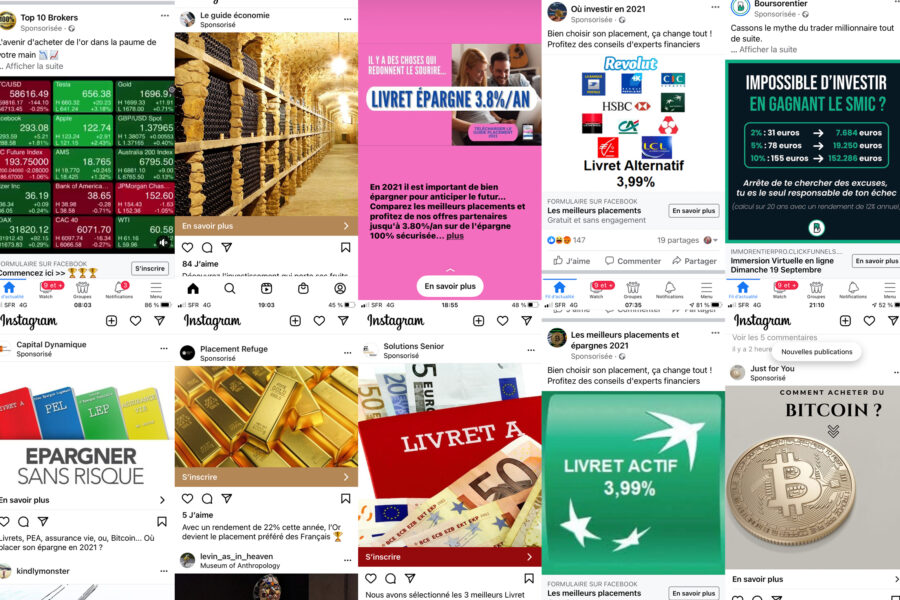 Facebook Instagram publicité arnaque