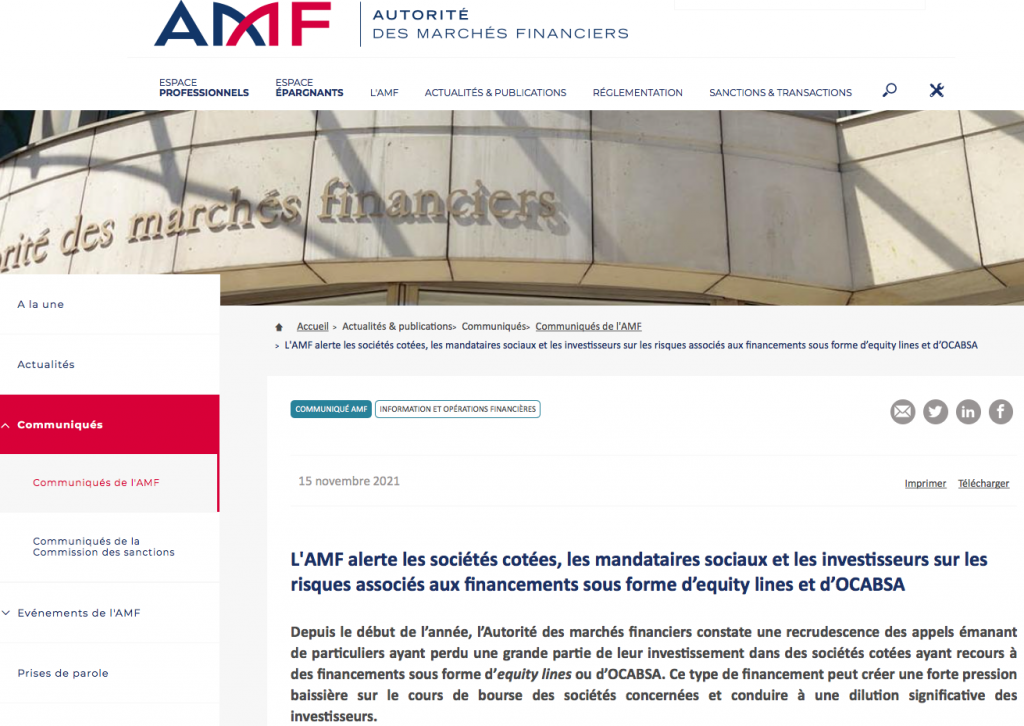 Autorité des Marchés Financiers