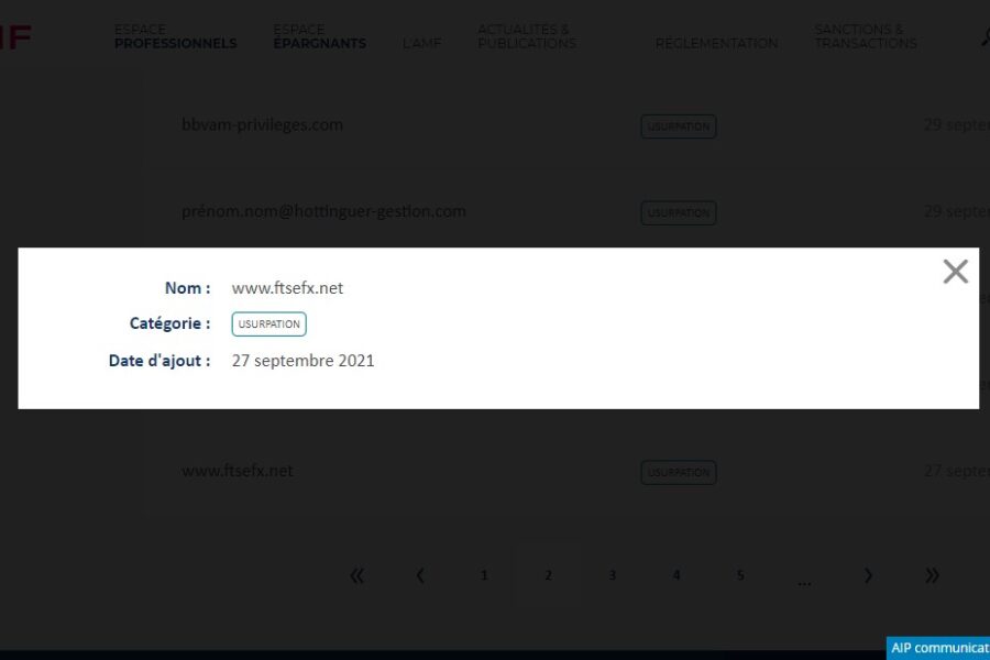 Ftsefx.net : Encore un site pour les arnaqueurs