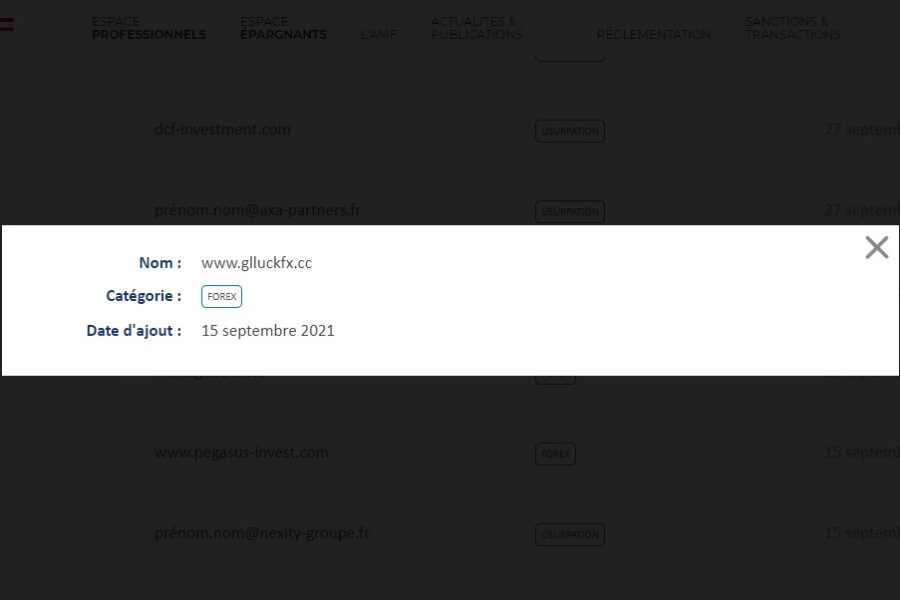 En quoi Glluckfx.cc est-il un site d’arnaque ?