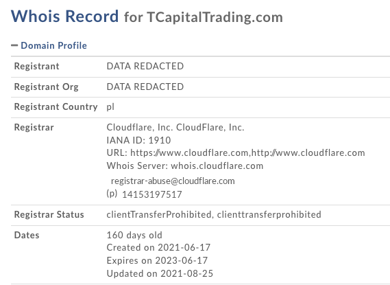 Whois tcapitaltrading.com