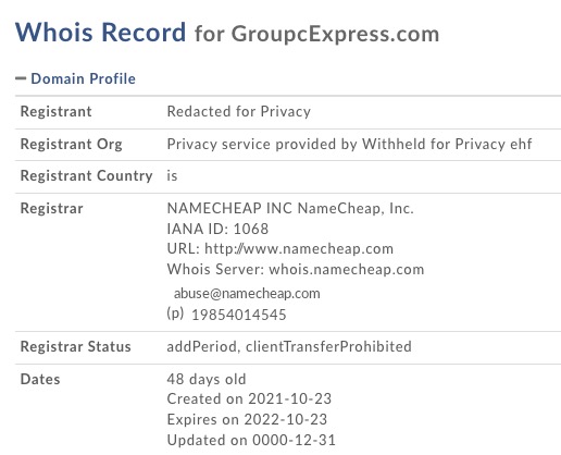 groupcexpress.com whois