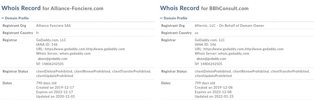 alliance-fonciere.com et bbhconsult.com