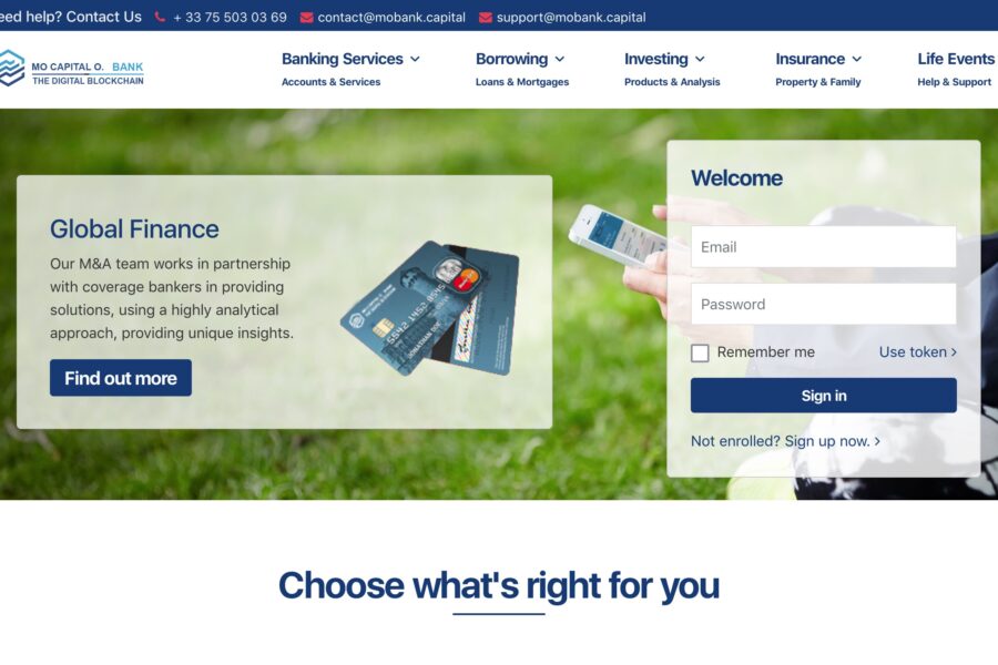 MOBANK.CAPITAL accueil