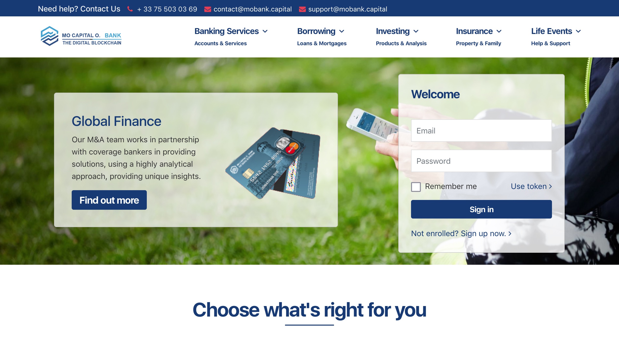 MOBANK.CAPITAL accueil