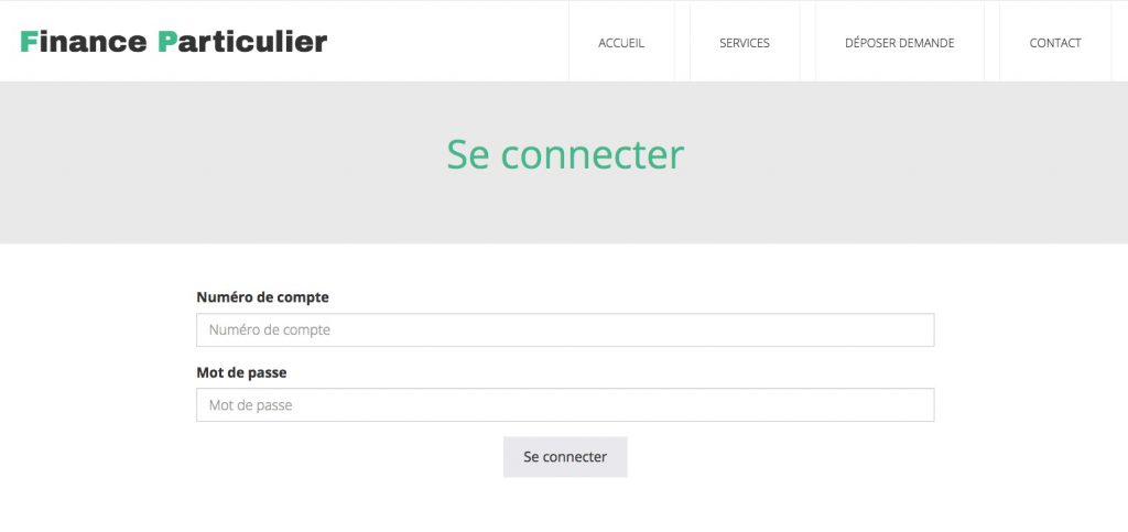 finance particuliers.com connect