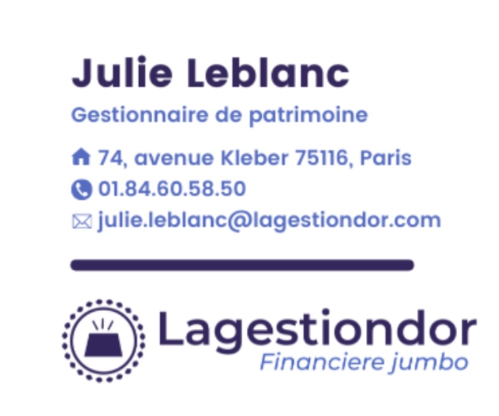 lagestiondor.com Julie Leblanc