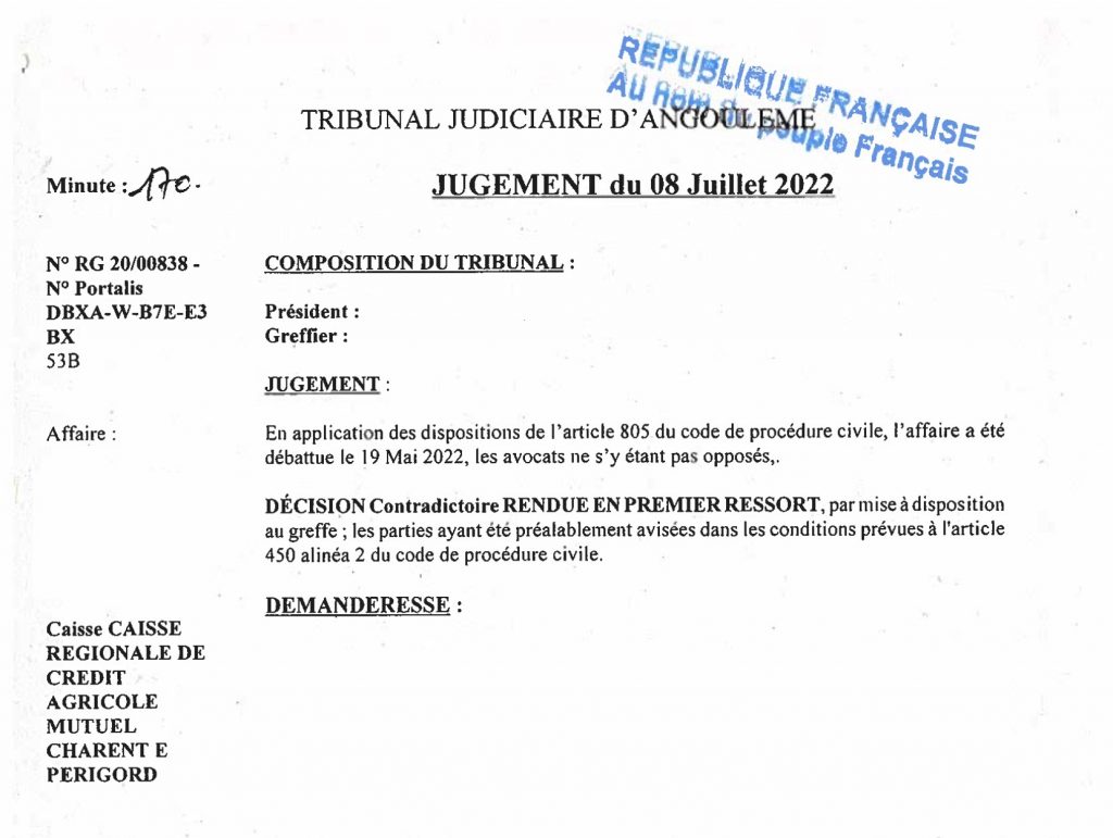 jugement credit agricole crypto