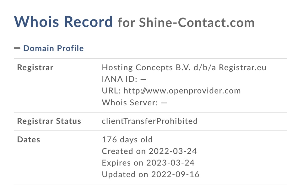 shine-contact.com