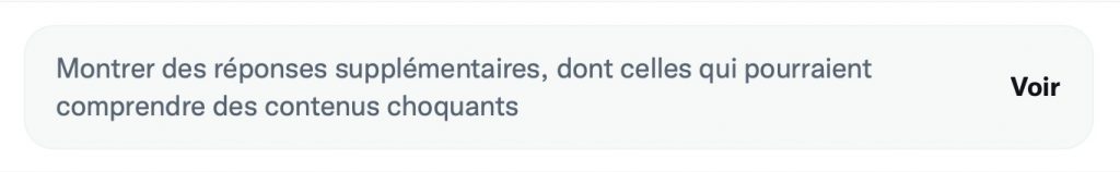 Twitter contenu choquant coinhouse
