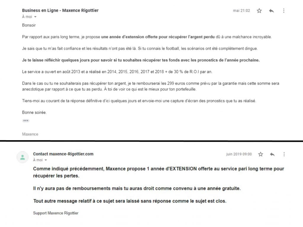 remboursement maxence rigottier