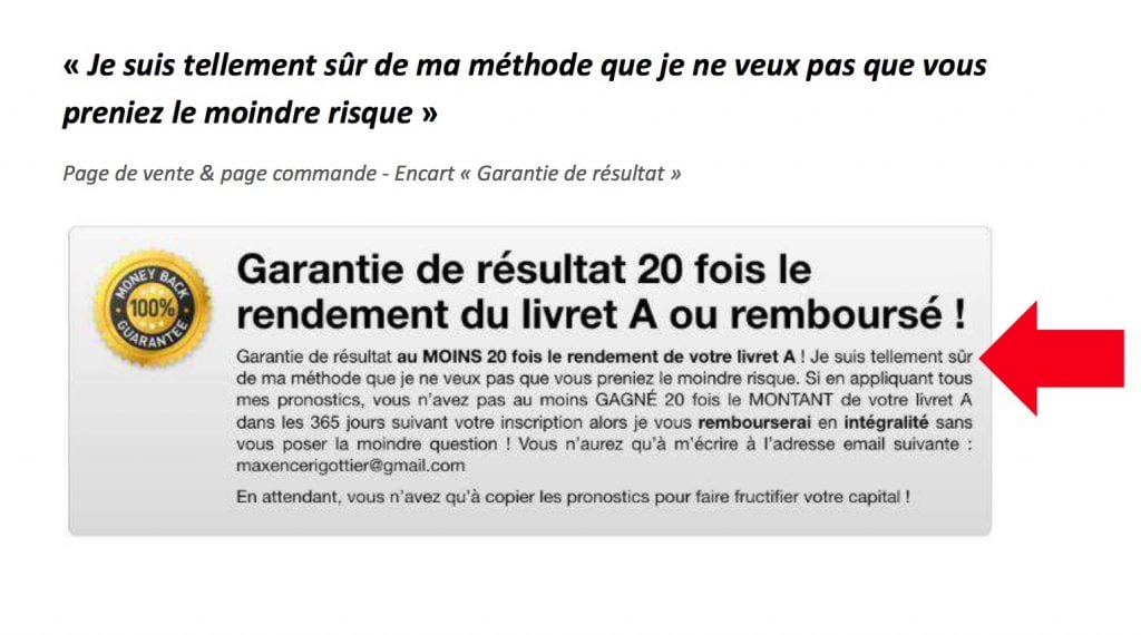 Garantie satisfait rembourse